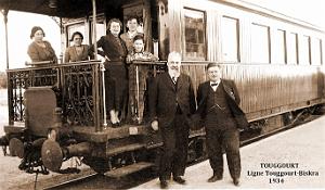 1433- Touggourth - Wagon salon sur la ligne Touggourth-Biskra en 1934